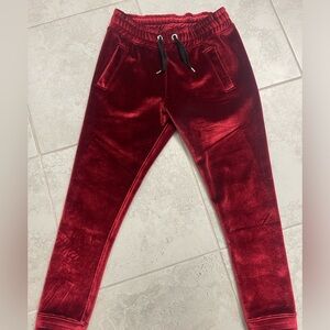 IVY PARK Red Velvet Track Pants